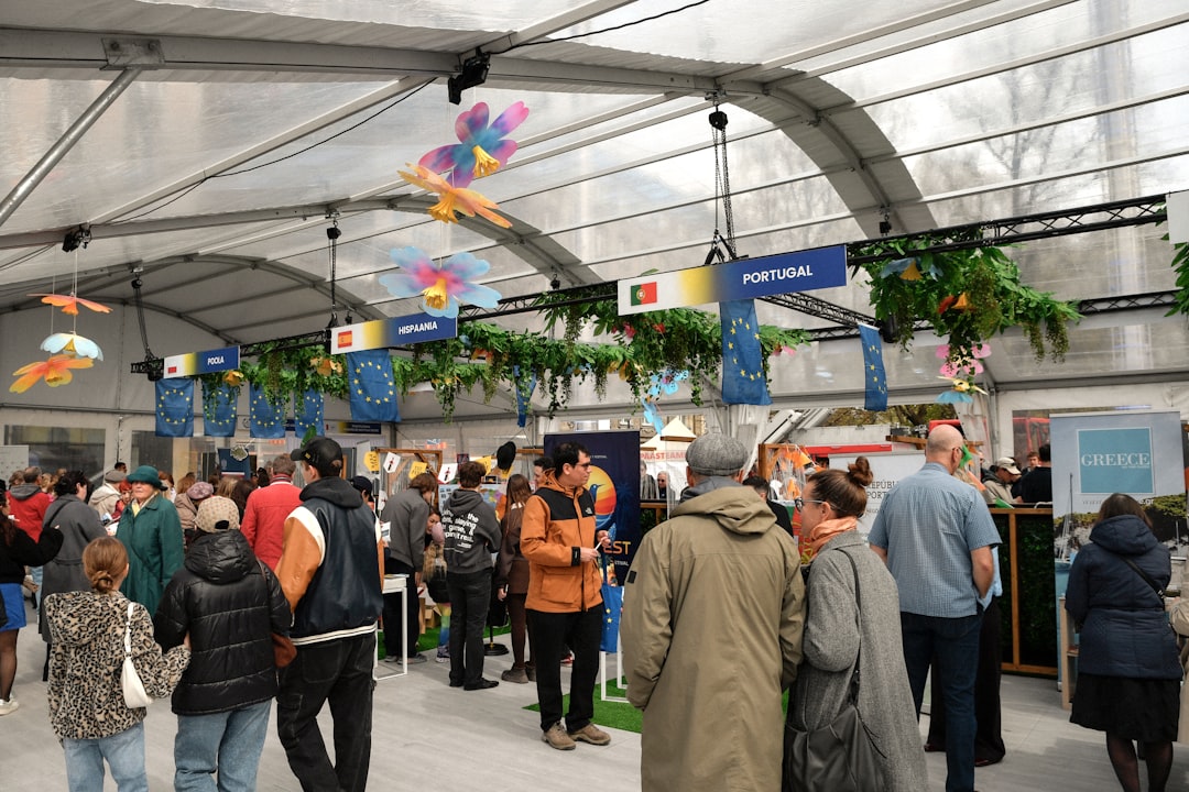 Exhibition stands and vendor display areas
